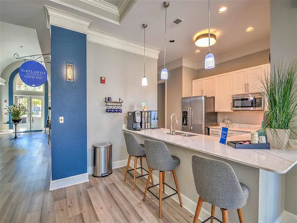Resident Lounge with Media and Coffee Station.