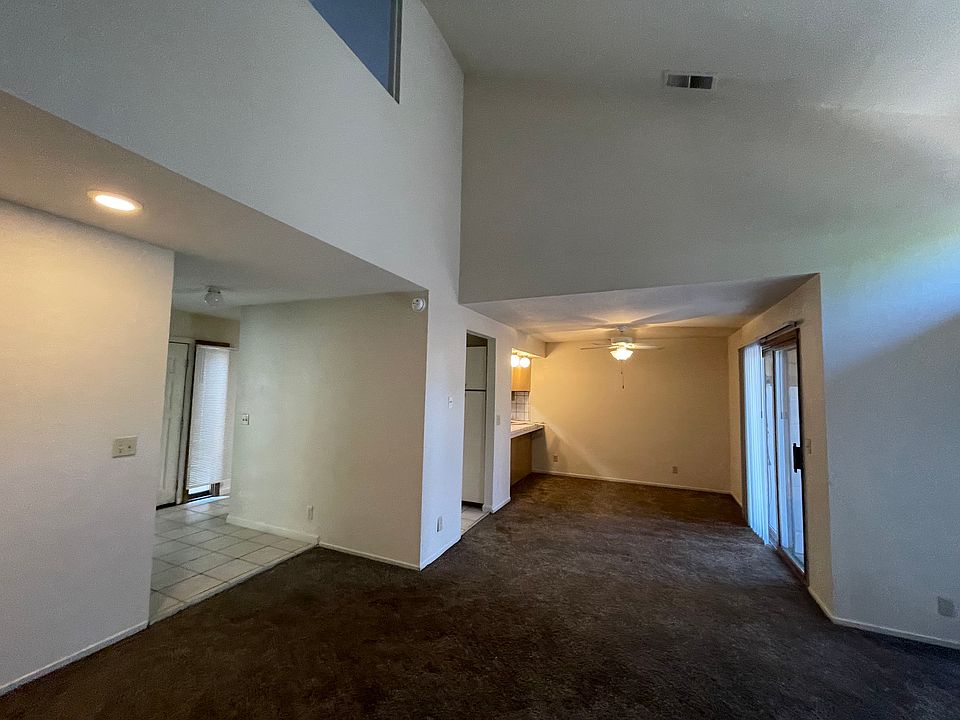 View to kitchen and dining room