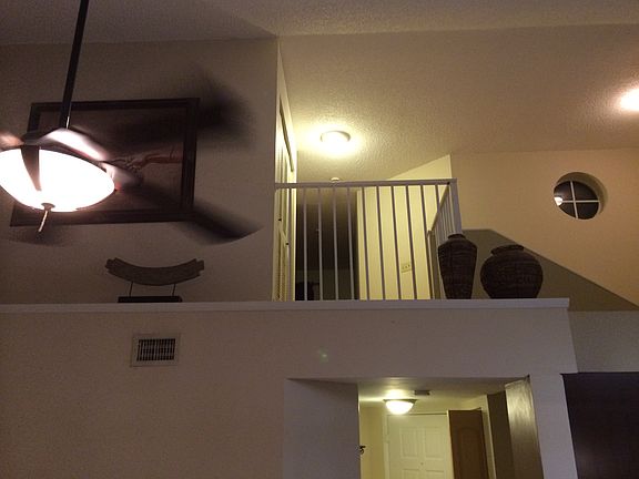 view upstairs from living area