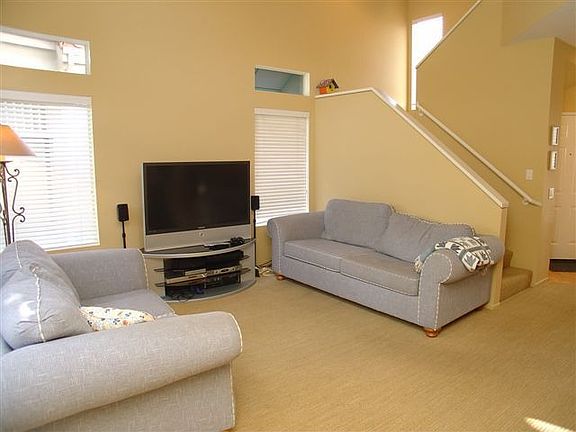 Inviting Living room with built in speakers