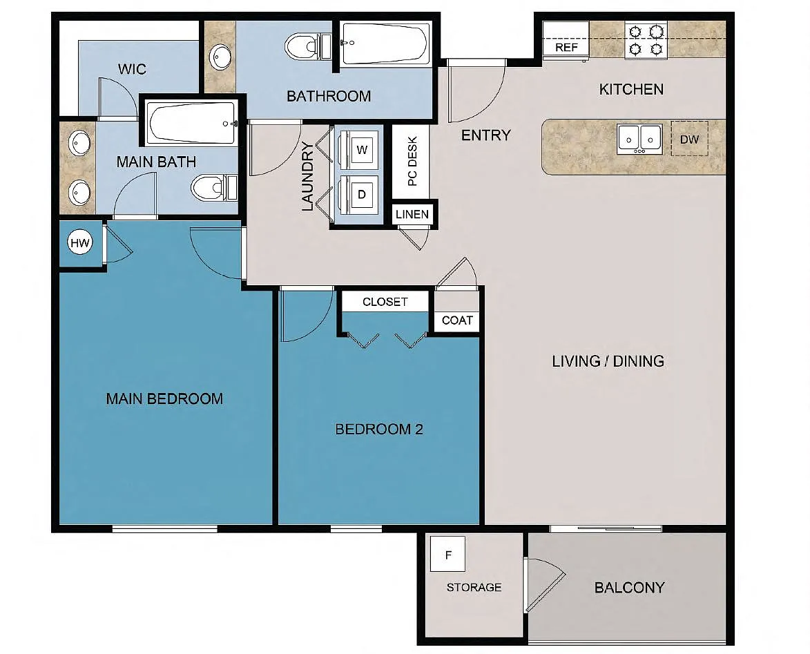 Floor plan B2