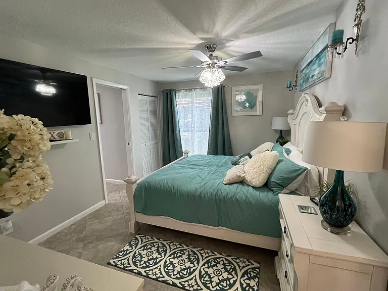 Master Bedroom With Adjustable King Bed, Fireplace, UHD Smart TV, and More!