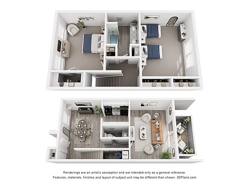 Floor plan 2 x 1.5 Townhome PLATINUM
