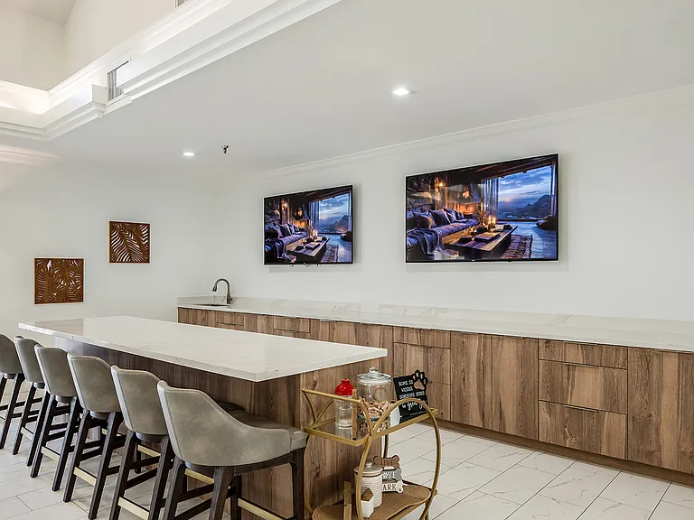 Resident lounge with pet station