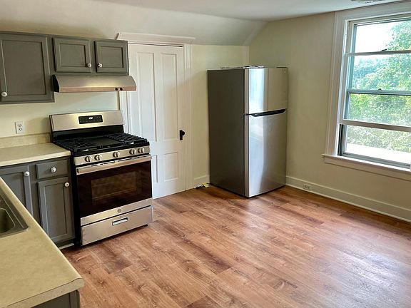 Kitchen windows looks out to the Pawcatuck River