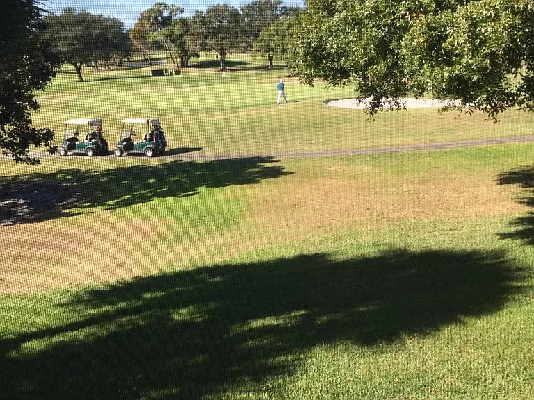 Beautiful view facing West over golf course