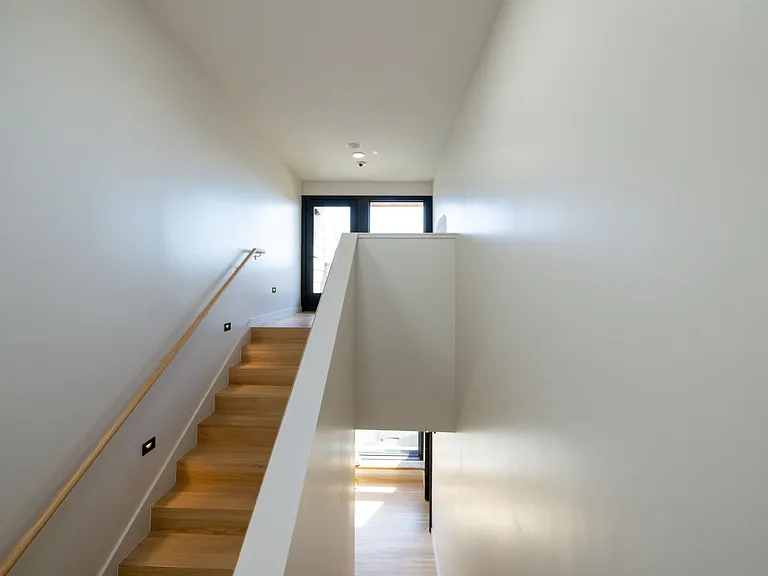 Stairs to the roof top terrace.
