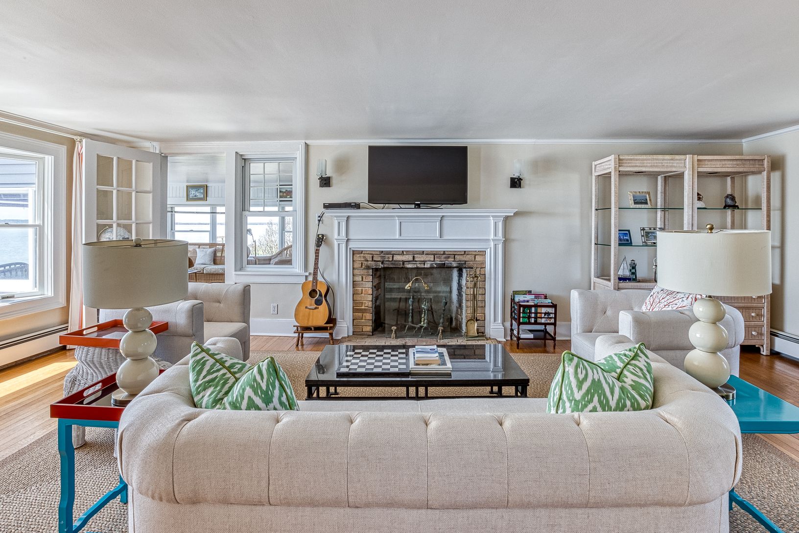  One of 2 fireplaces