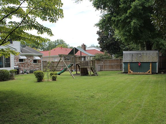 Large fenced in yard