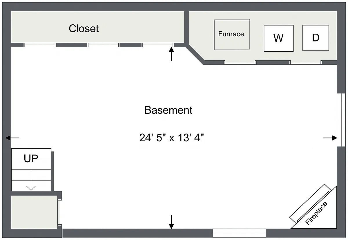 Floor plan 1 Bedroom 1 Bath-The U on Bagley