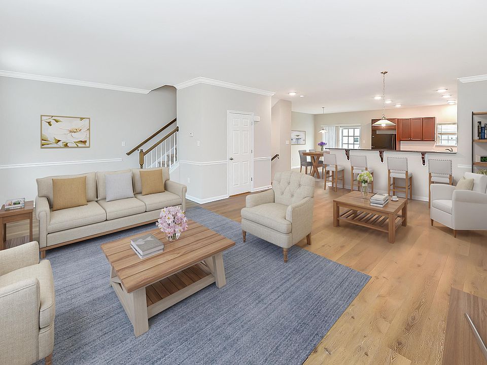 Townhome Open Concept Living Room