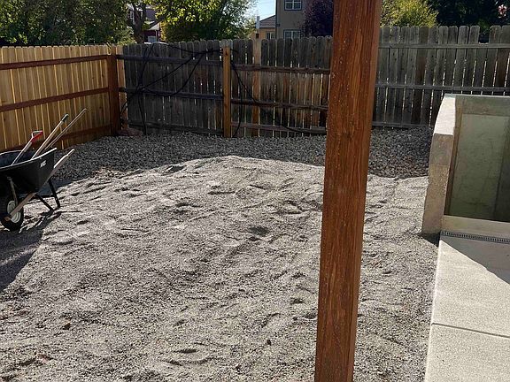 Private yard. A blank slate for you to make your own.