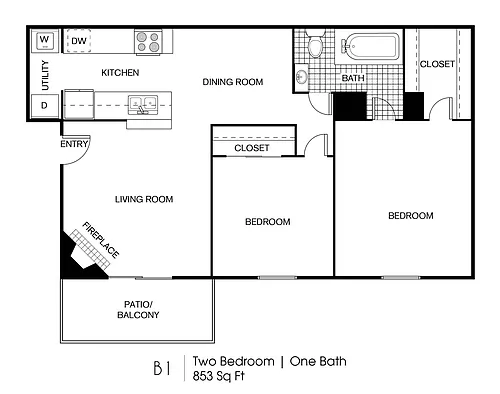 Floor plan B1