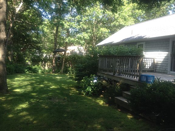 Back yard and deck area
