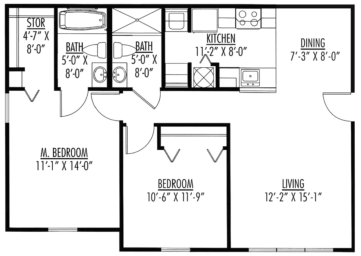 Floor plan The Banyon 60%