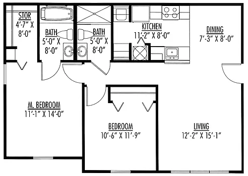 Floor plan The Banyon 60%