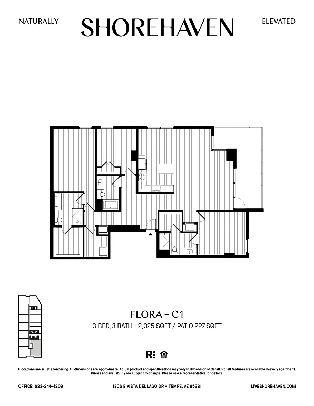 Floor plan Flora - C1