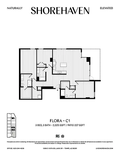 Floor plan Flora - C1