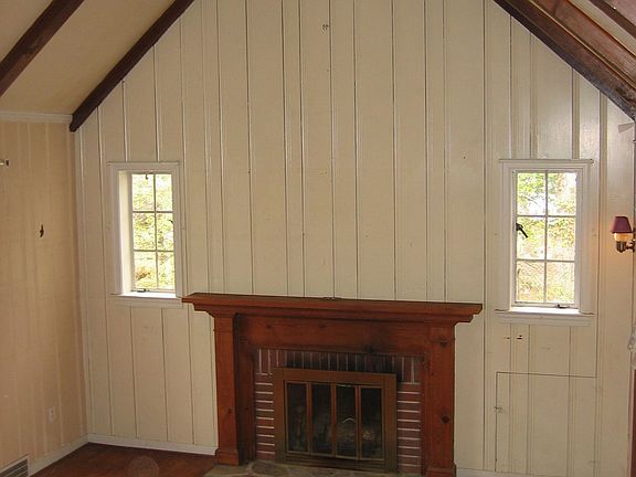 Living Room with Vaulted Ceiling