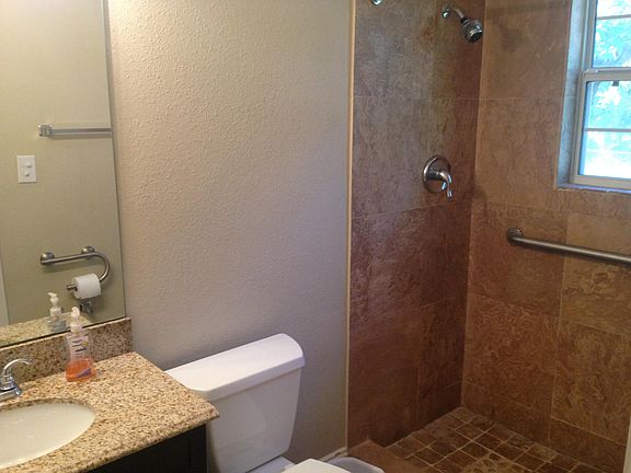 Master Bath with Travertine shower