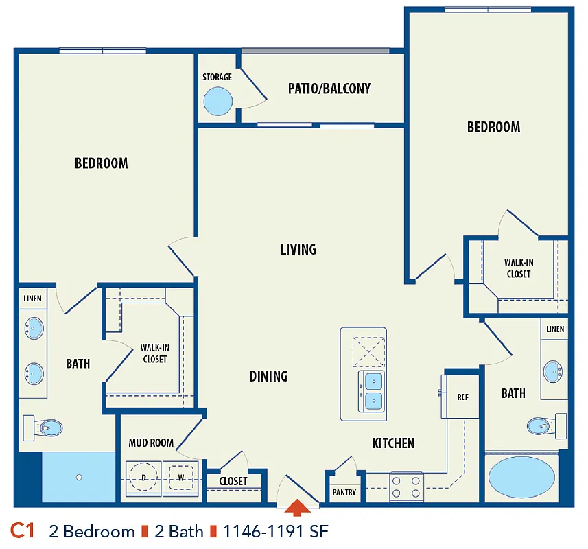 Floor plan B3