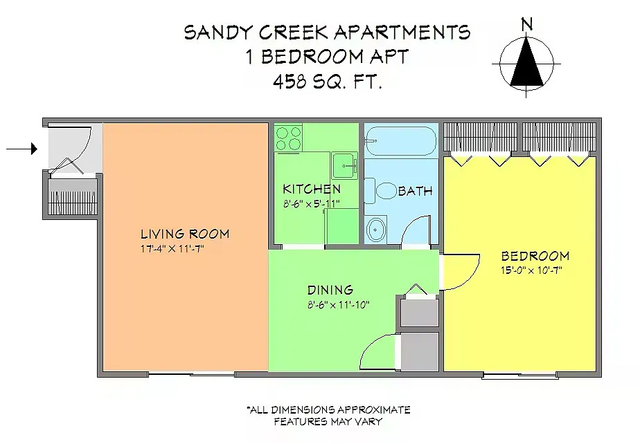 Floor plan One Bedroom