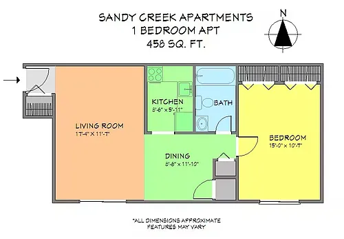 Floor plan One Bedroom