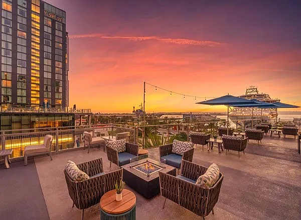 Downtown Rooftops: Surrounded by some of downtown's best rooftop bars and lounges, perfect for city views and a night out.