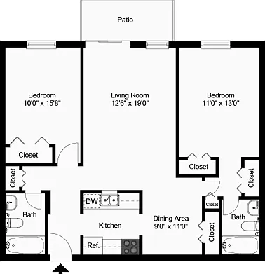 Two Bedroom Two Bathroom Split Two Bedroom Two Bathroom Split