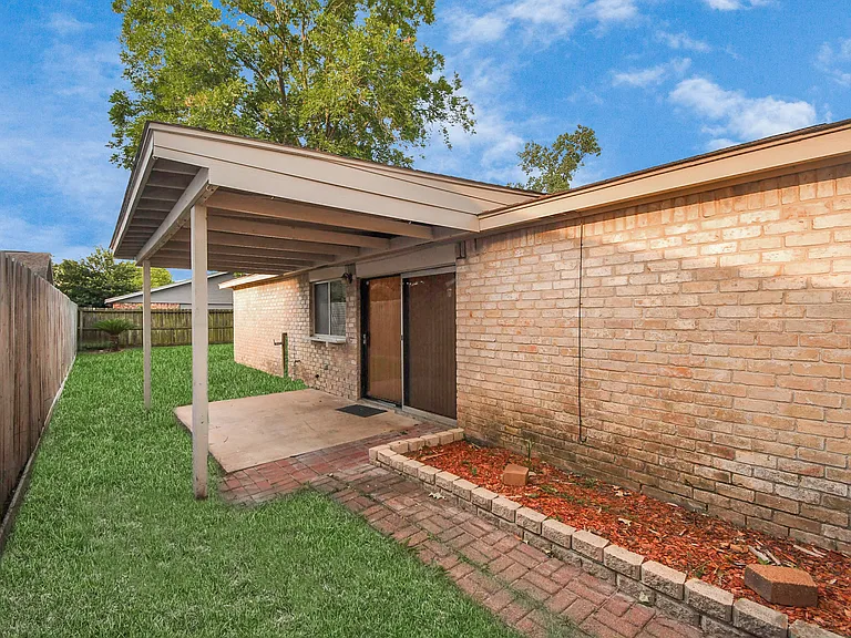 Covered patio.