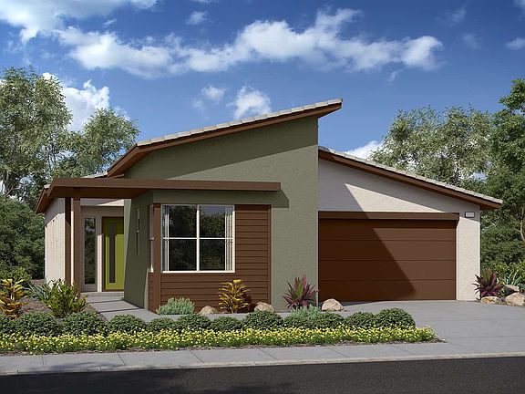 Elevation B features the new century modern exterior style