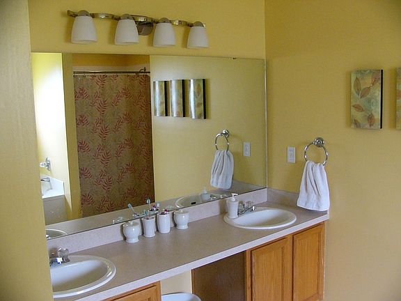 Master bathroom, double sinks