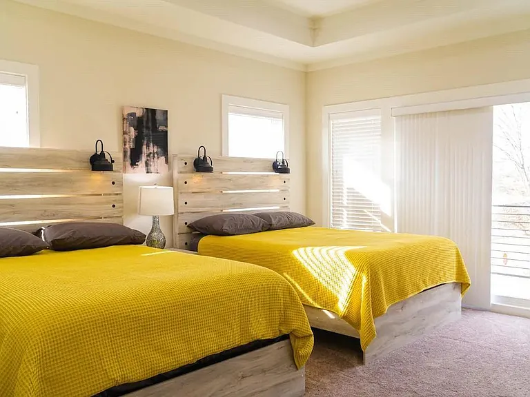 Smaller Master with attached balcony and Full Bathroom!