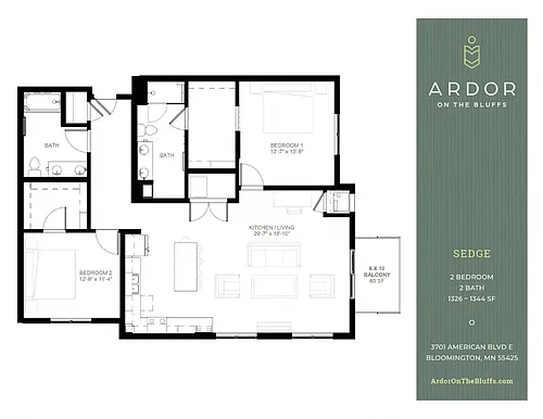 Floor plan Sedge