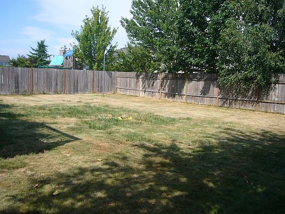 Huge fenced back yard