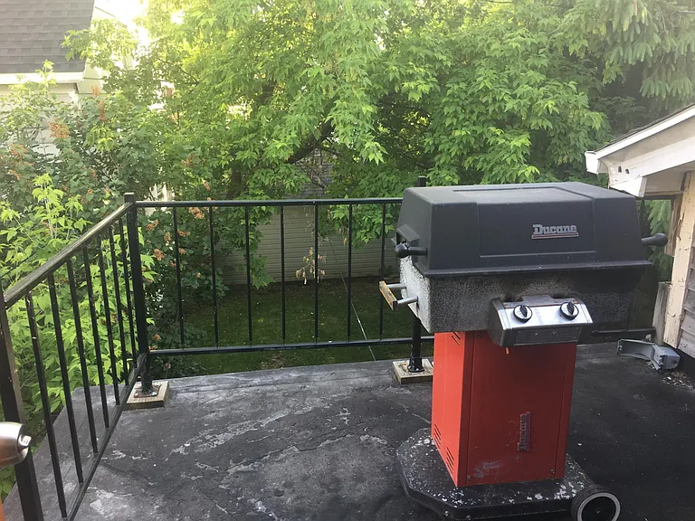 Back patio for grilling