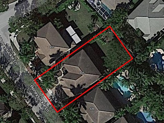 Satellite view of property
