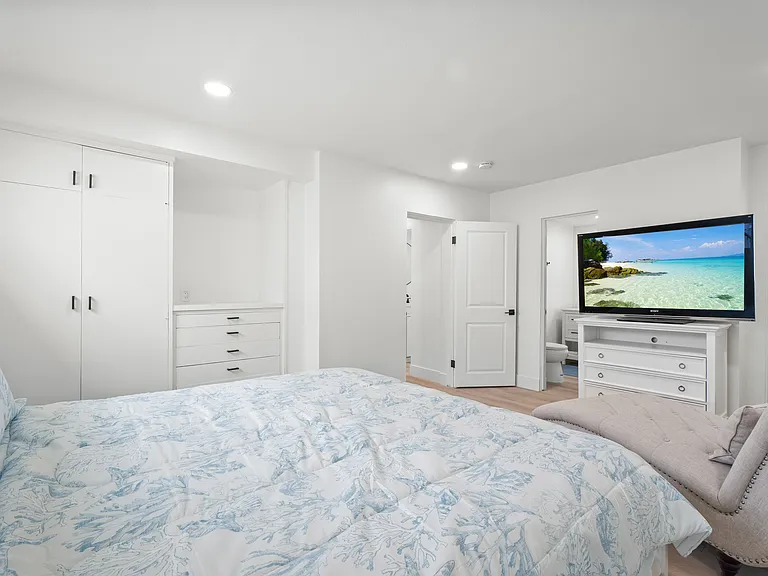 Master bedroom with king bed