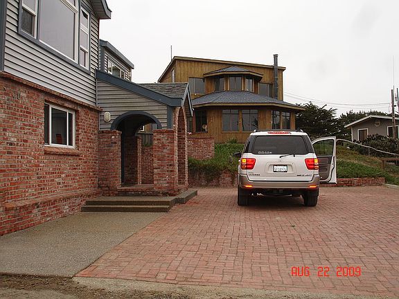 Used brick driveway