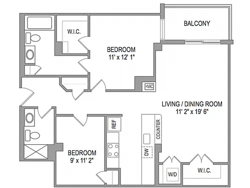 Floor plan 2X2