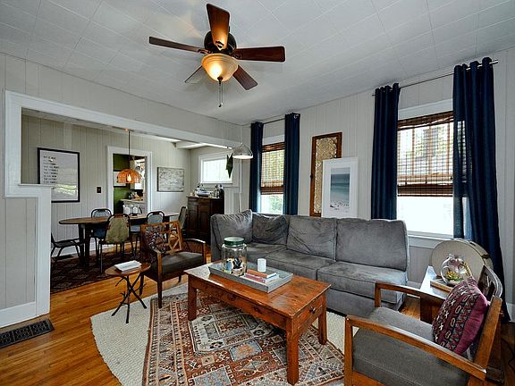 Open living/dining room.