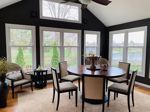 Dining area w/ pond view