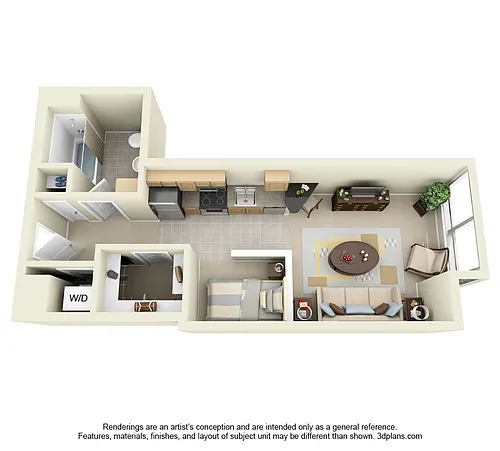Floor plan Studio Plus