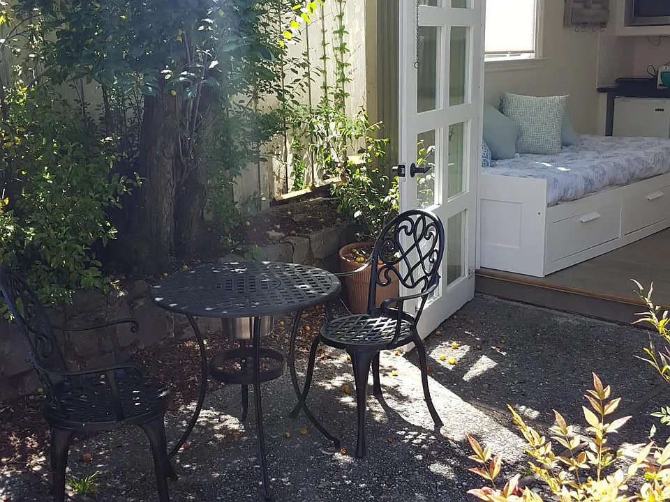 enjoy studying and sipping a latte at your private patio tab