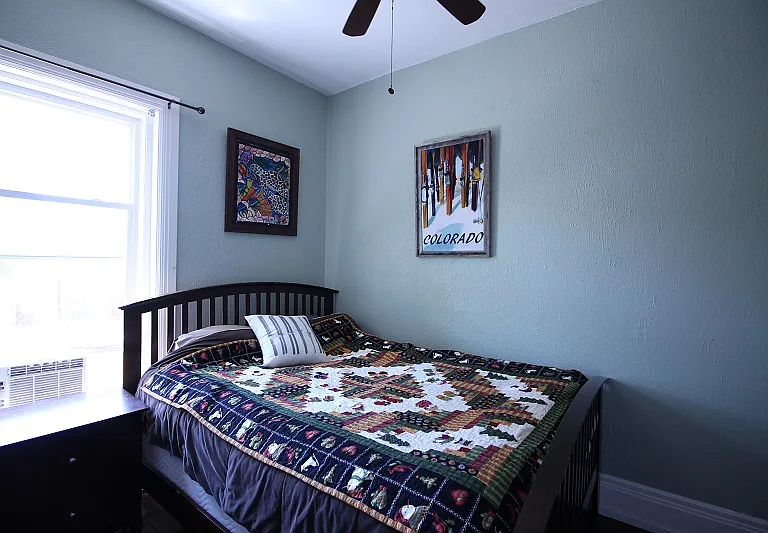 A small 4th bedroom is perfect for a home office or dining room.