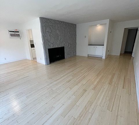 Living room. Recently refinished floor.