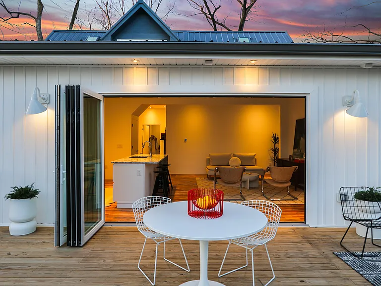 stunning glass doors that open up entirely