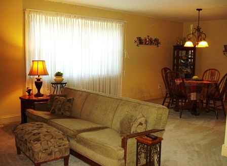 Main Level Living Room and Dining Room