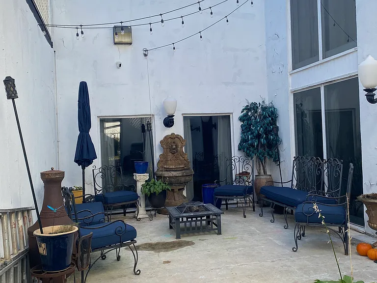 Private courtyard.