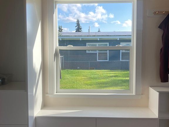 Built in window seat and storage